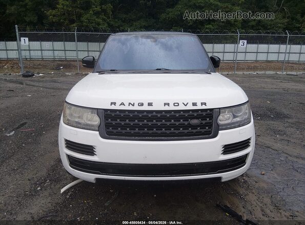 SALGS2PF8GA306911 2016 LAND ROVER RANGE ROVER Белый Вид щитка приборов
