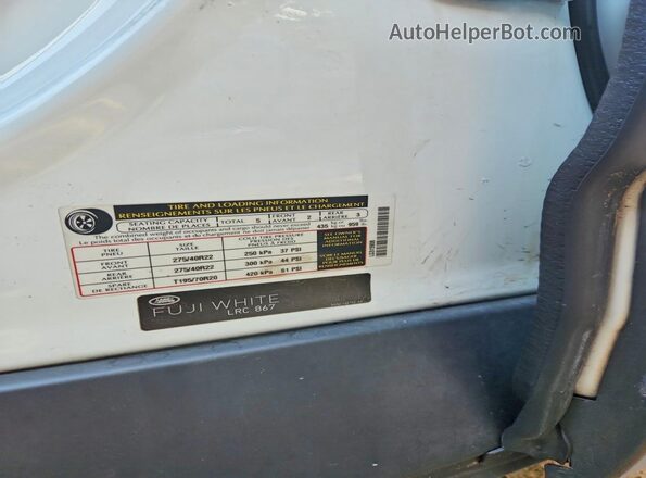 SALGS2PF9GA315908 2016 LAND ROVER RANGE White VIN კოდის სტიკერის ხედი
