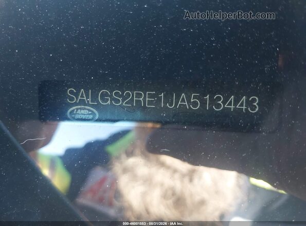 SALGS2RE1JA513443 2018 LAND ROVER RANGE ROVER Gray Вид підкапотного простору