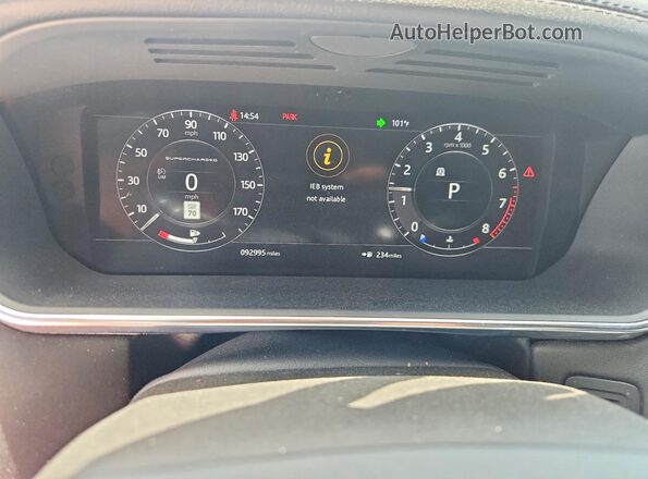 SALGS2RE1JA516052 2018 LAND ROVER RANGE Black Instrument cluster view