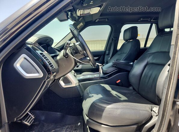 SALGS2RE1JA516052 2018 LAND ROVER RANGE Black Front interior view