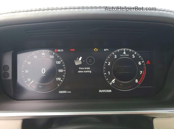 SALGS2RE1KA531670 2019 LAND ROVER RANGE Black Սարքավորումների վահանակի տեսք