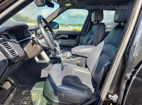 SALGS2RE5KA540954 2019 LAND ROVER RANGE Black Widok wnętrza z przodu