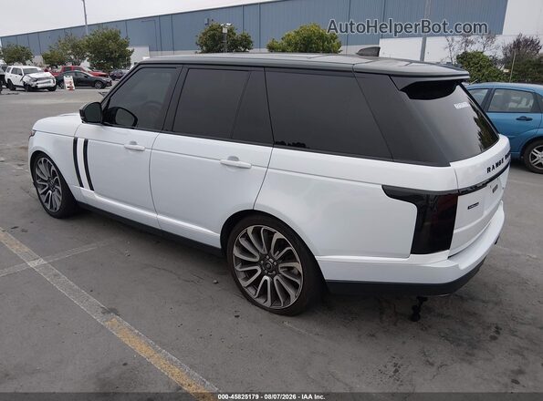SALGS2RE8KA548675 2019 LAND ROVER RANGE ROVER White Trasero izquierdo