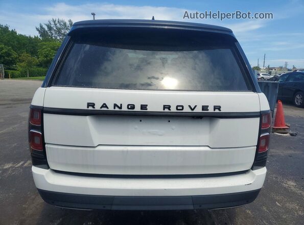 SALGS2RU2LA586394 2020 LAND ROVER RANGE White Вид ззаду