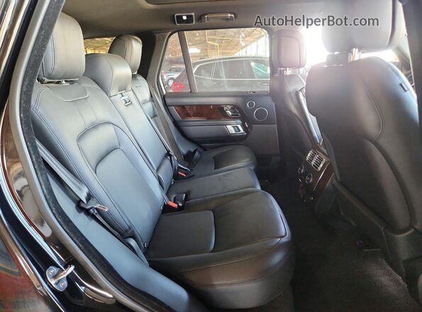 SALGS2RU4LA591449 2020 LAND ROVER RANGE Black უკანა სავარძლების ხედი