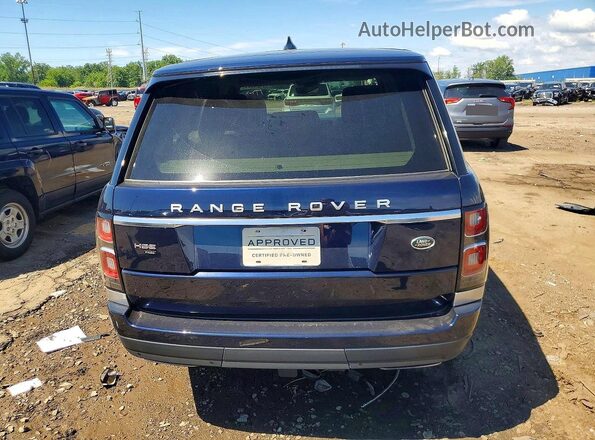 SALGS2RU6LA586981 2020 LAND ROVER RANGE Blue Вид ззаду