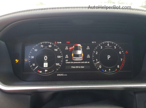SALGS2RU7MA435777 2021 LAND ROVER RANGE Silver Instrument cluster view