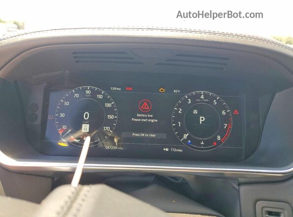 SALGS2SE4LA597996 2020 LAND ROVER RANGE Black Սարքավորումների վահանակի տեսք