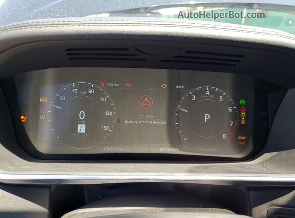 SALGS2SV2KA551128 2019 LAND ROVER RANGE Black Սարքավորումների վահանակի տեսք