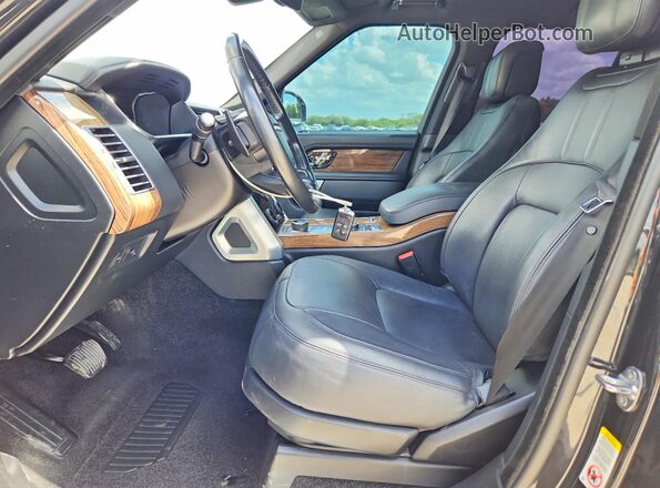 SALGS2SV5JA393138 2018 LAND ROVER RANGE Black Вид салону спереду