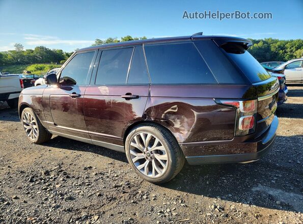 SALGS2SV5KA538177 2019 LAND ROVER RANGE Maroon უკანა მარცხენა