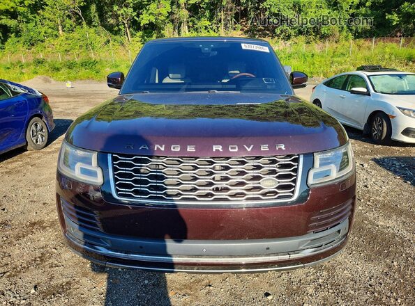 SALGS2SV5KA538177 2019 LAND ROVER RANGE Maroon წინა ხედი