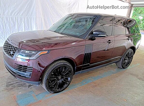 SALGS2SV6JA387736 2018 LAND ROVER RANGE Red უკანა მარცხენა