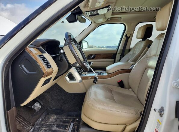 SALGS2SV6KA555229 2019 LAND ROVER RANGE White Vista interior delantera