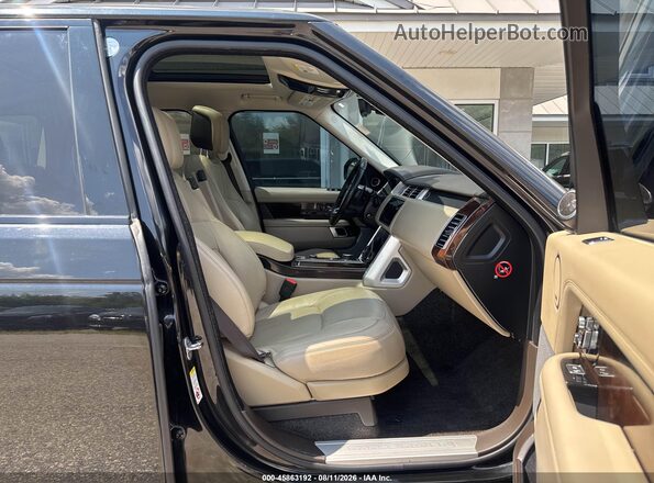 SALGS2SV7KA516858 2019 LAND ROVER RANGE ROVER Black Вид салону спереду