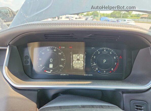 SALGS2SV9JA398875 2018 LAND ROVER RANGE Black Instrument cluster view