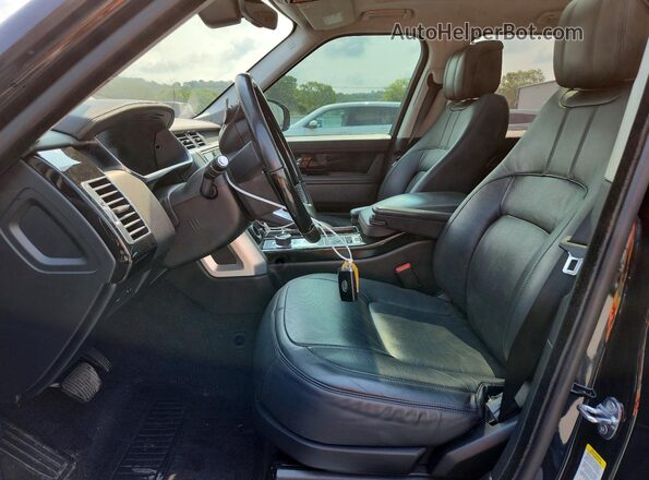 SALGS2SV9JA398875 2018 LAND ROVER RANGE Black Front interior view