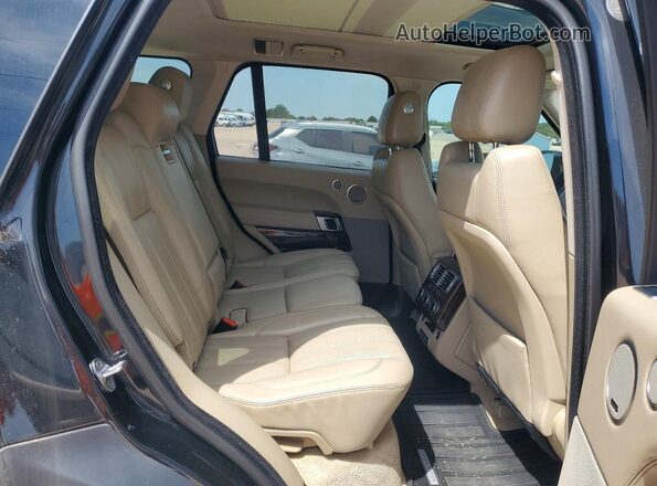 SALGS2VF6GA278982 2016 LAND ROVER RANGE Black Widok wnętrza z tyłu