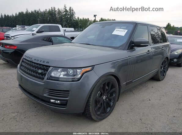 SALGS2VF8GA245398 2016 LAND ROVER RANGE ROVER Серый Передняя левая четверть