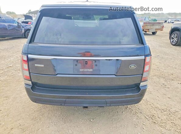 SALGS3EF6A302607 2016 LAND ROVER RANGE Black Вид ззаду
