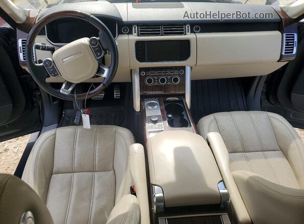 SALGS3EF6A302607 2016 LAND ROVER RANGE Black Вид панелі приладів