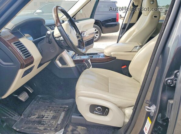 SALGS3EF6A302607 2016 LAND ROVER RANGE Black Вид салону спереду