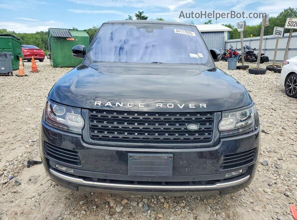 SALGS3EF6GA297828 2016 LAND ROVER RANGE Black წინა ხედი