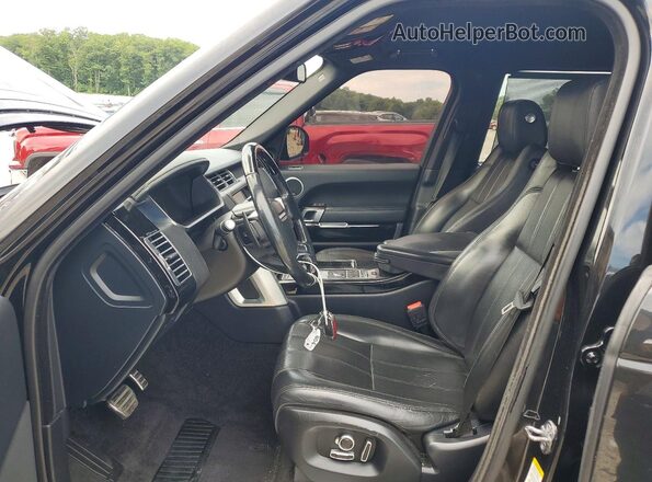 SALGS3EF6GA297828 2016 LAND ROVER RANGE Black წინა სალონის ხედი