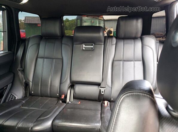 SALGS3EF6GA297828 2016 LAND ROVER RANGE Black უკანა სავარძლების ხედი