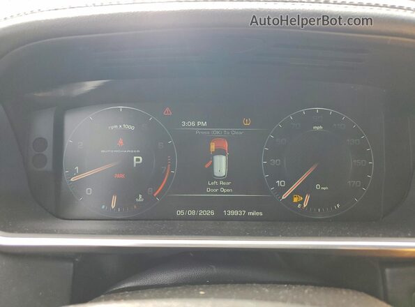 SALGS3EF6GA297828 2016 LAND ROVER RANGE Black ხელსაწყოთა პანელის ხედი