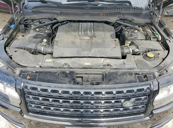 SALGS3EF6GA297828 2016 LAND ROVER RANGE Black ძრავის განყოფილების ხედი