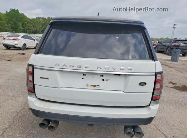 SALGS3EF8GA274454 2016 LAND ROVER RANGE White Вид ззаду