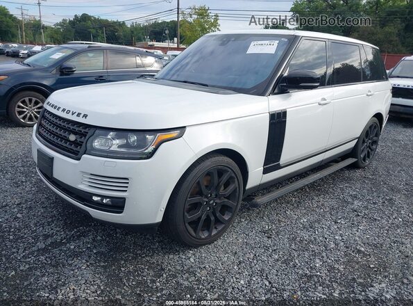 SALGS5FE5HA348268 2017 LAND ROVER RANGE ROVER White Vista tres cuartos delantera izquierda