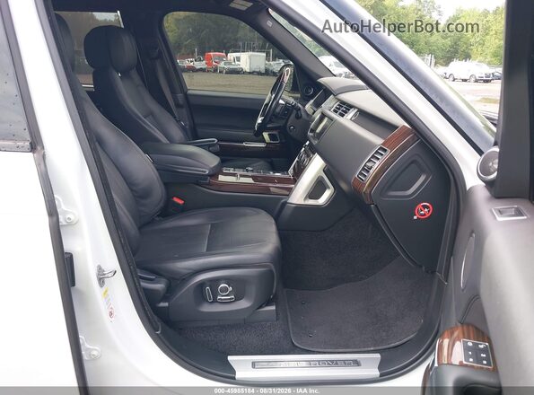 SALGS5FE5HA348268 2017 LAND ROVER RANGE ROVER White Vista interior delantera