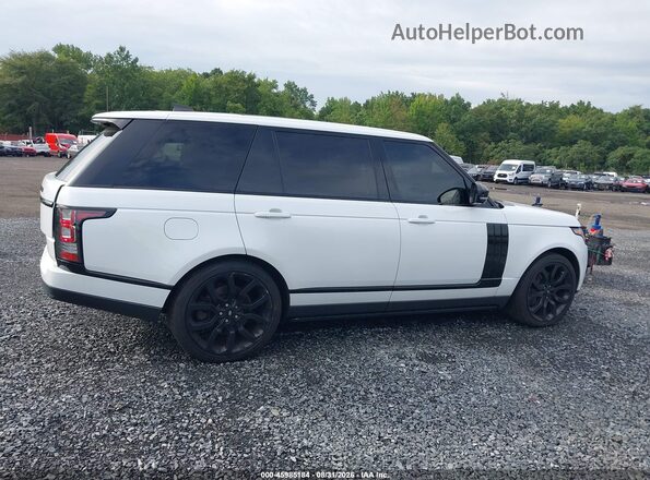 SALGS5FE5HA348268 2017 LAND ROVER RANGE ROVER White Vista interior trasera