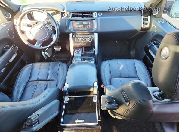 SALGS5FE8HA356896 2017 LAND ROVER RANGE Black Vista del salpicadero