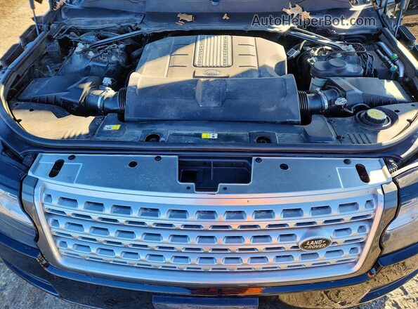 SALGS5FE8HA356896 2017 LAND ROVER RANGE Black Vista del compartimento del motor