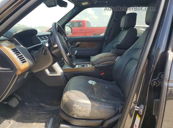 SALGS5RE1JA502833 2018 LAND ROVER RANGE Black წინა სალონის ხედი