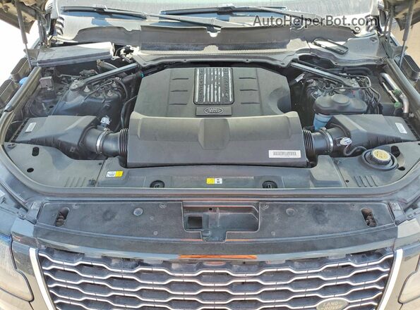 SALGS5RE1JA502833 2018 LAND ROVER RANGE Black ძრავის განყოფილების ხედი