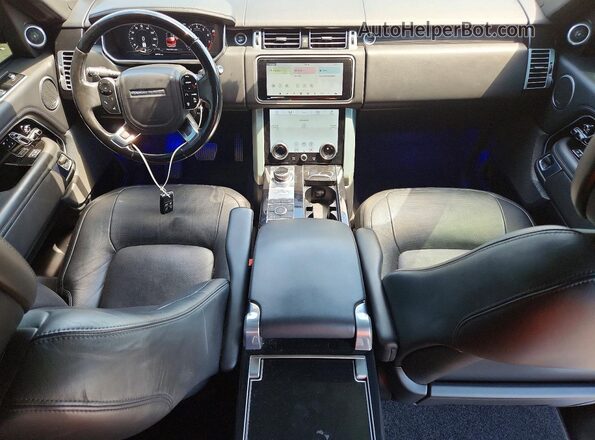 SALGS5RE5KA520124 2019 LAND ROVER RANGE Gray Вид панелі приладів