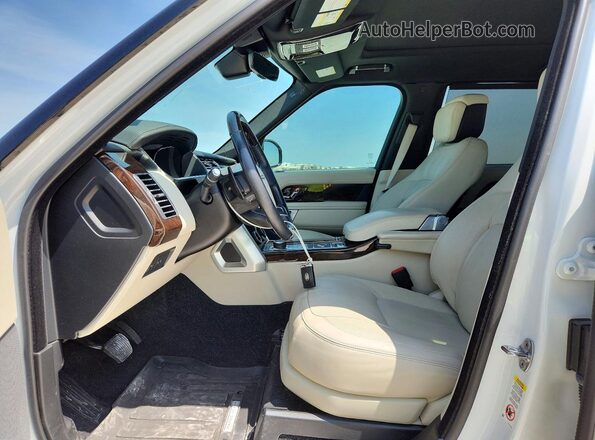 SALGS5SE4LA409348 2020 LAND ROVER RANGE Белый Вид салона спереди