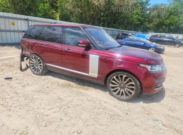 SALGV2EF2GA271454 2016 LAND ROVER RANGE Burgundy წინა მარჯვენა