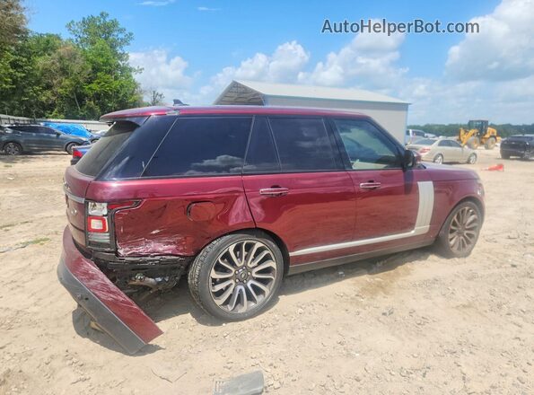 SALGV2EF2GA271454 2016 LAND ROVER RANGE Burgundy უკანა მარჯვენა