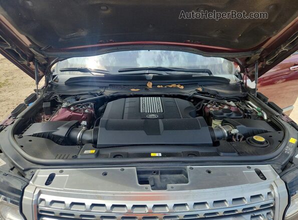 SALGV2EF2GA271454 2016 LAND ROVER RANGE Burgundy ძრავის განყოფილების ხედი