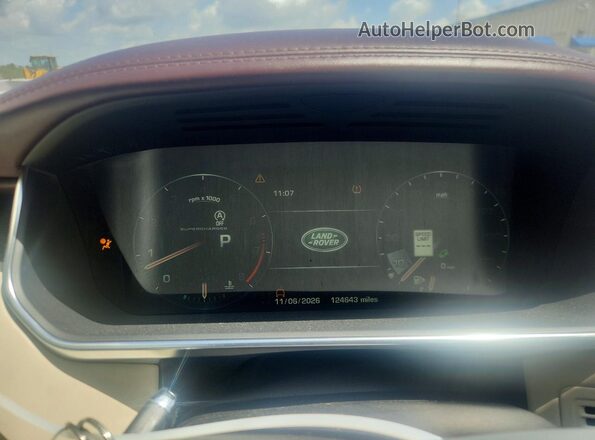 SALGV2EF2GA271454 2016 LAND ROVER RANGE Burgundy ხელსაწყოთა პანელის ხედი