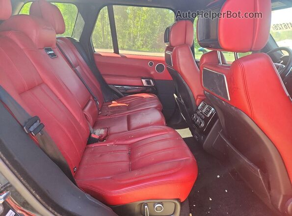 SALGV2EFXGA254482 2016 LAND ROVER RANGE Black Vista interior trasera