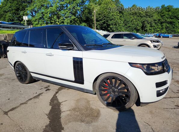 SALGV2FE5HA336823 2017 LAND ROVER RANGE Белый Передняя правая четверть