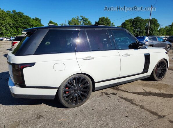 SALGV2FE5HA336823 2017 LAND ROVER RANGE Белый Задняя правая четверть