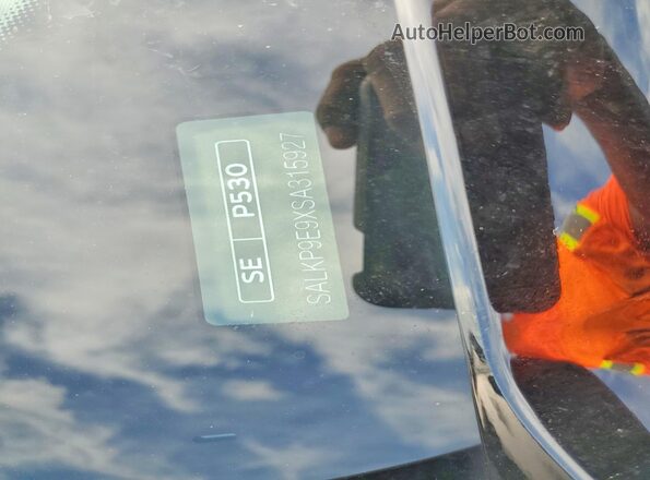SALKP9E9XSA315927 2025 LAND ROVER RANGE Black Вид наклейки з VIN-кодом